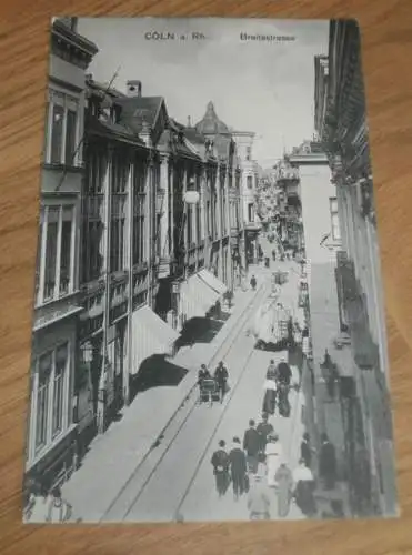 alte AK - Cöln / Köln a. Rh.  , 1912 , Breitestrasse , Ansichtskarte !!