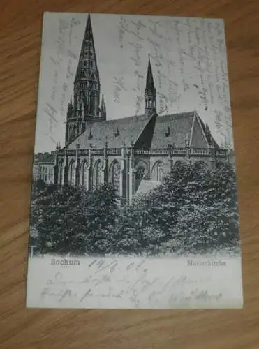 alte AK - Bochum , 1906 , Marienkirche , Ansichtskarte !!