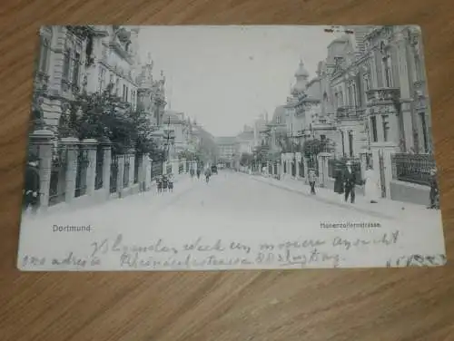 alte AK - Dortmund , 1906 , Hohenzollernstrasse , Stempel ,  Ansichtskarte !!