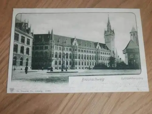 alte AK -  Braunschweig , 1901 , Ruhfäulchenplatz , nach Kray , Ansichtskarte !