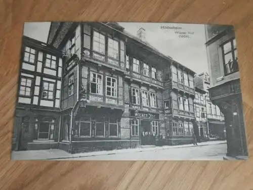 alte AK -  Hildesheim , ca. 1905 , Wiener Hof , Ansichtskarte !