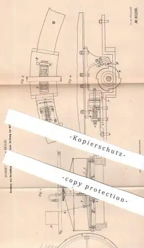 original Patent - Robert Brede , Berlin , 1894 , Reinigung bzw. Sortierung von Hefe | Bier , Brauerei !!