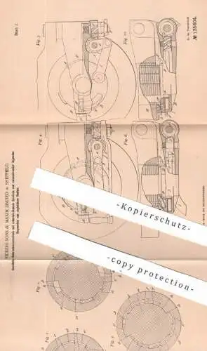 original Patent - Vickers Sons &  Maxim Limited , Sheffield , 1901 , Geschütz - Schraubenverschluss | Waffen , Geschütze