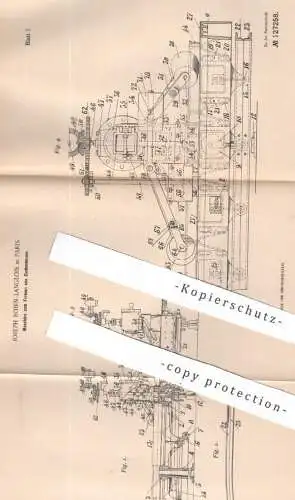 original Patent - Joseph Robin - Langlois , Paris , Frankreich , 1899 , Formen von Zuckermasse | Zucker , Zuckerfabrik