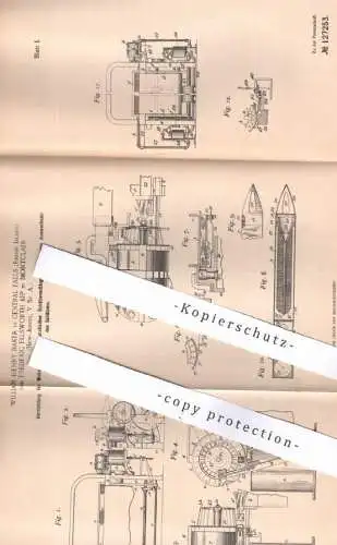 original Patent - William Henry Baker , Rhode Island | Frederic Ellsworth Kip , Montclair , New Jersey , USA | Webstuhl