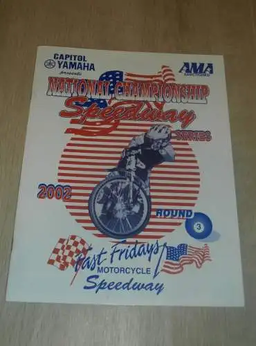 Speedway AMA Speedway Series 2002 , Programmheft / Programm / Rennprogramm , program !!!