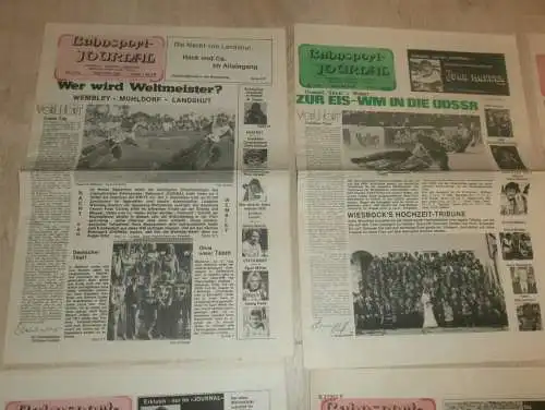 6x Bahnsport Journal 1978-1980 , Speedway , Zeitschrift , Journal !!!