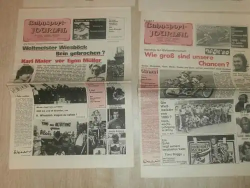 6x Bahnsport Journal 1978-1980 , Speedway , Zeitschrift , Journal !!!