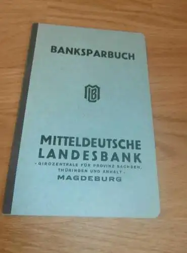 altes Sparbuch Magdeburg , 1943 - 1944 , Richard Ochse , Sparkasse , Bank !!!