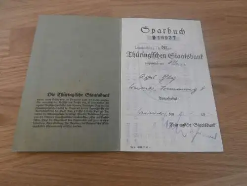altes Sparbuch Weimar , 1940 - 1946 , Sparkasse , Bank !!!