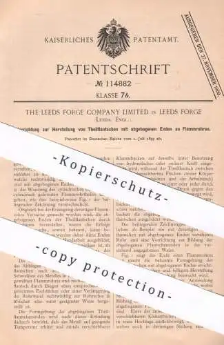 original Patent - The Leeds Forge Company Limited | England | 1899 | Flammrohr | Ofenrohr , Ofen , Rohr , Rohre !!