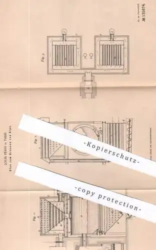 original Patent - Louis Périn , Paris , Frankreich , 1900 , Ofen zum Brennen von Gips | Brennofen , Öfen , Ofenbauer !