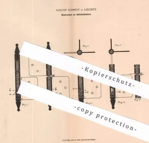 original Patent - August Schmidt , Liegnitz , 1879 , Aufsatzbänder | Türband , Türschloss , Tür , Türen | Schlosser !!!