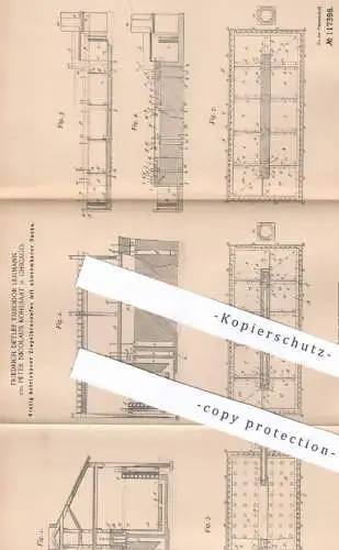 original Patent - Friedrich Detlef Theodor Lehmann und Peter Nicolaus Kohlsaat , Chicago USA , 1899 , Ziegel - Brennofen