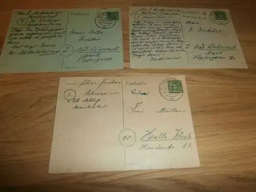 Wismar / Zaschendorf 1945/46 ,3x Post , Schwerin , Krankenhaus , Mecklenburg !!!