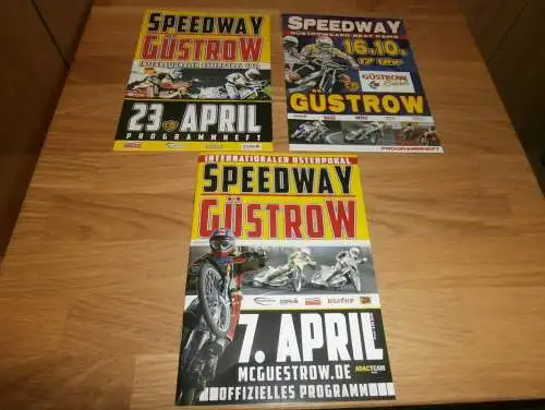 Speedway Güstrow 2011/2012 , 3x Programmheft / Programm / Rennprogramm , program !!!