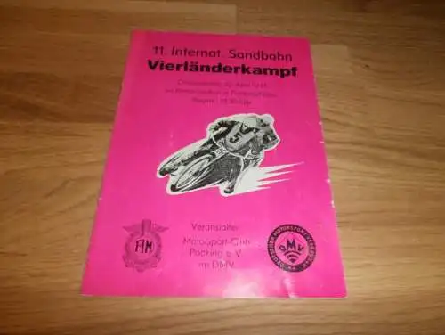 Speedway Pocking , 22.04.1973 , Sandbahn , Programmheft / Programm / Rennprogramm , program !!!