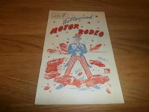 Hollywood , Motor - Rodeo , Autorodeo , 1956 , Programmheft / Programm / Rennprogramm , program !!!