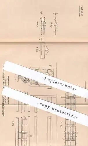 original Patent - AG vorm. Joh. Jacob Rieter & Co. , Wintherthur , Schweiz , 1895 , Fadenführer für Spulmaschinen !!