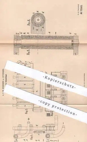 original Patent - A. F. W. Kreinsen , Hamburg / Ottensen 1893 , Elektrischer Schmelztiegel | Schmelzen von Metall | Guss