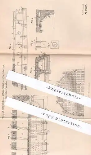 original Patent - William Sercombe , James Osman , Poole , England , 1891 , Ziegelofen | Ziegel - Ofen , Öfen , Ziegelei