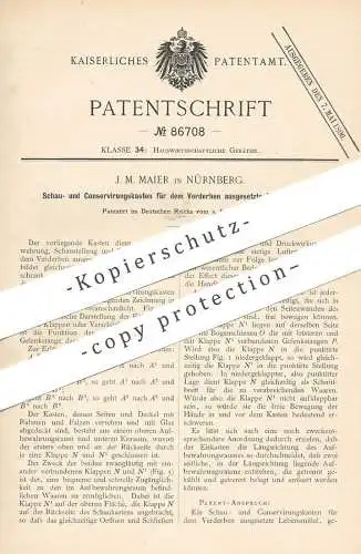 original Patent - J. M. Maier , Nürnberg , 1894 , Konservierungskasten für Lebensmittel | Konservierung , Konserve