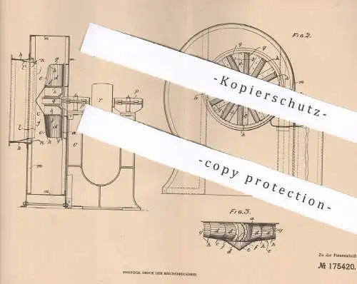 original Patent - Samuel Cleland Davidson , Sirocco Engineering Works , Belfast Irland , 1903 , Ventilator , Zentrifuge