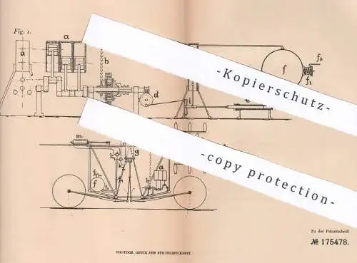 original Patent - J. Hofmann , Berlin , 1906 , Flugmaschine mit Luftbehälter | Luftpumpe , Fliegen , Flieger , Luftfahrt