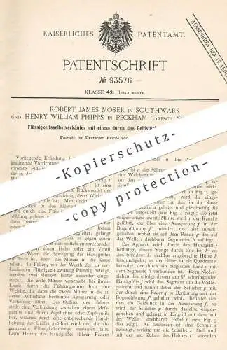 original Patent - Robert James Moser , Southpark | Henry William Phipps , Peckham , Surrey , England | Getränke Automat