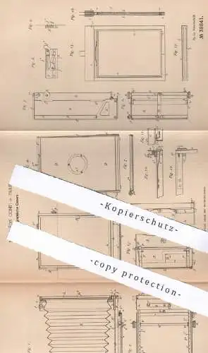 original Patent - Napoléon Conti , Paris , Frankreich , 1886 , Photographische Kamera | Photography , Fotograf , Camera