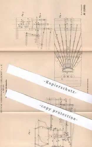 original Patent - Deutsche Schreibmaschinen GmbH , 1900 , Typenstangen - Schreibmaschine | Druck , Druckerei !!