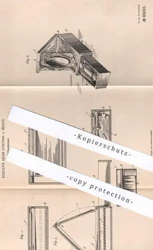 original Patent - Rudolph Adam Günther , Berlin , 1891 , Toilettenkasten | WC Spülung | Toilette , Kloset , Abort