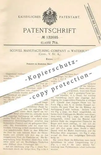 original Patent - Scovill Manufacturing Company , Waterbury , Connecticut , USA , 1901 | Öse , Ösen | Metallöse , Haken