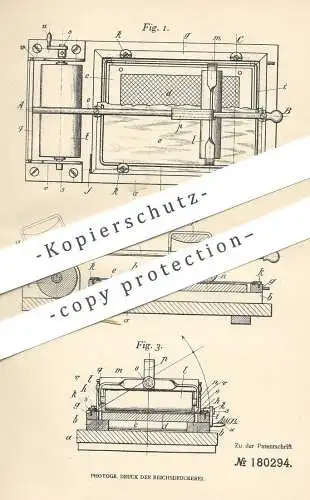 original Patent - August Blum , Genf , 1905 , Vervielfältigung durch ebene Druckfläche | Druck , Kopie , Druckerei !!!