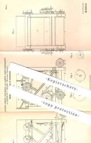 original Patent - Arthur Sidney Oetzmann & Samuel John Narracott , Castle Hill , Ealing , Middlesex , England | Linoleum