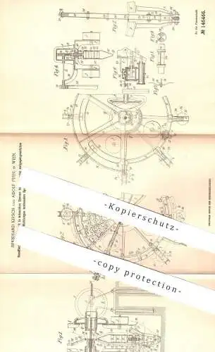 original Patent - Bernhard Kirsch , Adolf Pessl , Wien  Österreich 1902 , Rundflechtmaschine | Flechtmaschine | Flechten