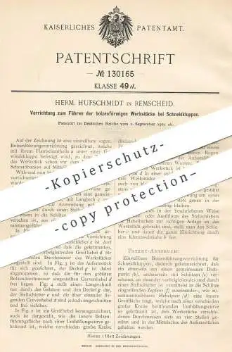 original Patent - Herm. Hufschmidt , Remscheid , 1901 , Schneidkluppe | Kluppe , Messer !!!