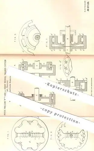 original Patent - Peter William Willians , Ferry Works , Thames Ditton , Surrey , England , 1891 , Elektromagn. Kupplung