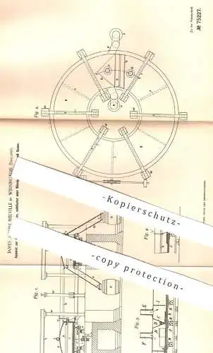 original Patent - James Joseph Melville , Winnington , England , 1893 , Behandlung fester Körper mit Gas | Gase , Chemie