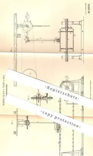 original Patent - Hubert Claus , Thale / Harz , 1891 , Ausbürstemaschine | Bürste | Emaille , Emaillieren , Metall !!!