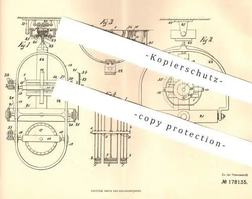 original Patent - po Vanzini , Bologna , Italien , 1905 , Feststellung der geograph. Koordinaten der Schiffe | Gyroskop