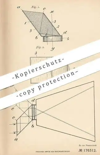 original Patent - Wilhelm Salow , Elberfeld / Wuppertal , 1905 , Stereoskopsbilder per Fotokamera | Kamera , Photography