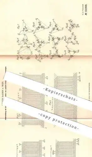 original Patent - Victor Karmin , Wien , Österreich , 1900 , Ankerwicklung mit Schaltung für Abnahme von Dreiphasenstrom