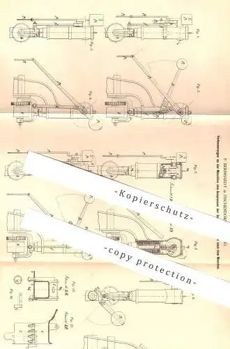 original Patent - F. Bernhardt , Fischendorf / Leisnig , 1879 , Schleuder für Garn u. Gewebe nach dem Waschen | Presse !