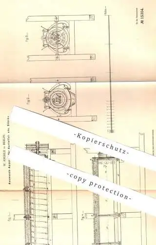 original Patent - W. Angele , Berlin , 1880 , Auswasch-Apparat für Kartoffelstärke | Kartoffeln , Zucker , Stärke !!