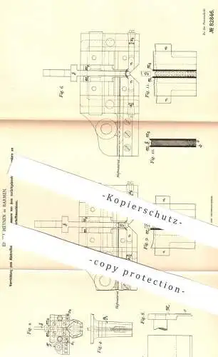 original Patent - Ernst Heynen , Barmen , 1894 , Klammerheftmaschine |  Klammer - Heftmaschinen | Papier heften !!