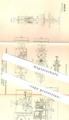 original Patent - William Beilby Avery , Digbeth , Birmingham Warwick England , 1886 , Patronen mit Schießpulver füllen