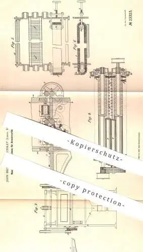 original Patent - John Bromley , Hunslet , Leeds , England  1882 , Maschinen für Bronzierverfahren | Bronze , Bronzieren