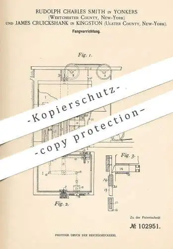 original Patent - Rudolph Ch. Smith , Yonkers , Westchester , New York | James Cruickshank , Kingston | Fangvorrichtung