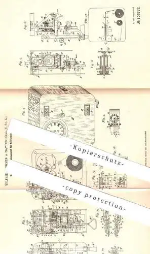 original Patent - Wilfried J. Ohmer , Dayton , Ohio , USA , 1898 , Druck u. Ausgabe der Fahrscheine | Billet , Ticket !!